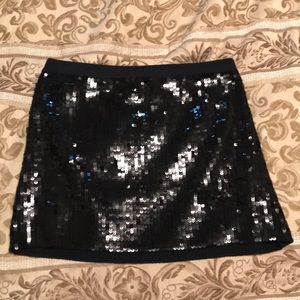 Black sequins skirt